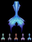 Colorful Long Tail Carp Fish Silicone Mermaid Merman Tail Monofin Diving Swim