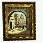 New ListingOriginal oil painting 20th century European cityscape signed w ornate frame