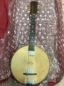 Antique Vega Fairbanks Banjo Mandolin Model Little Wonder Rare Roy Smeck Stamp
