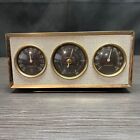Airguide Thermometer Hygrometer Barometer  3 Dial Station - Brass Border