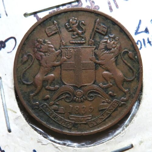 New Listing1835 East India Company  1/4 Anna-Nice Coin