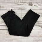 Vintage Wah Maker USA Frontier Clothing Black Buckle Back Denim Jeans Size 33x25