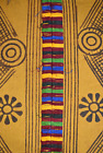 Adinkra Stamped Cloth Asante Ghana Large 132 in x 88 in