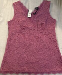 New York & Co Lace Top Empire Waist Size Small Lined NWT