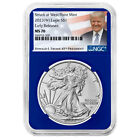 2023 (W) $1 American Silver Eagle NGC MS70 ER Trump Label Blue Core