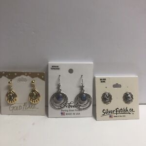 NEW Made In USA Handcrafted Earrings Lot Of 3 Jewelry Women South Dakota￼