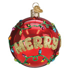 New ListingOld World Christmas Merry & Bright Round Ornament w