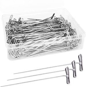 200Pcs T Pins, 2 Inch Sewing Pins, Stainless Steel Wig Pins for Wigs