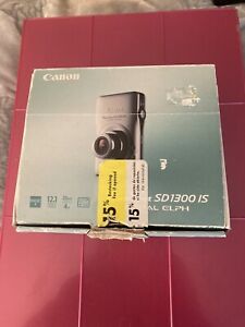 New ListingCanon PowerShot ELPH SD1300-12.1 MP-Camera-SD Card & Accessories In Box