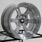 16x8 MST Time Attack 4x100 20 Silver Machined Wheels Rims Set(4) 73.1