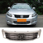 Front Upper Bumper Grille Chrome Grill For Honda Accord 2008 2009 2010 (For: 2008 Honda Accord)