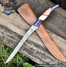 New ListingCSFIF Custom Full Tang Knife Twist Damascus Mixed Material Hunting