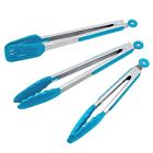 Kitchen Tongs Set of 3 - Stainless Steel Cooking Tongs including 12