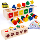 Color Shape Sorting Matching Games Montessori Toys for Toddlers 1 2 3 Years Old