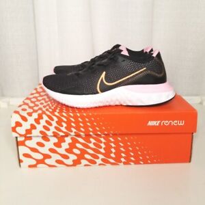 Nike Renew Run Women Size 6.5 CK6360-001 Black Pink Orange Shoe 012