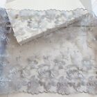 Light Grey Embroidery Double-edged Lace Trim DIY Sewing/Crafts/Bridal/9