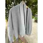 BRUNELLO CUCINELLI Grey Knitted Silk & Cashmere Cardigan Sweater Sz. 38