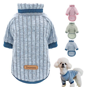 Pet Dog Cat Warm Sweater Vest Knitted Puppy T-shirt Winter Coat Clothes Costume