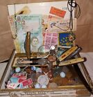 New ListingJunk Drawer Lot Of Collectibles In Cigar Box