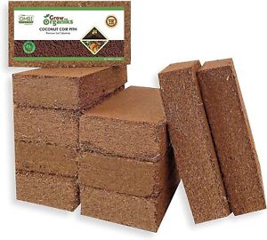 Organic Coco Coir Bricks lot 1-16 Coconut Fiber Growing Medium Potting Soil Pets