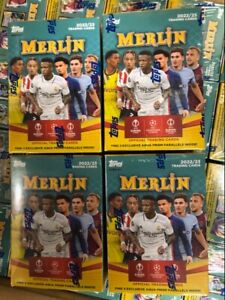 2023 Topps Merlin UEFA Champions League (4 Blaster Boxes)- Factory Sealed!!