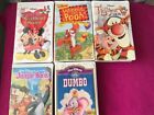 Walt Disney VHS Lot Of Five Various Titles