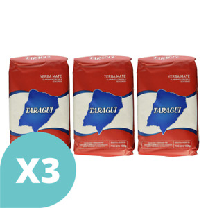 Yerba Mate Taragui (1kg/ 2.2 lb) Pack x 3 (3kg/ 6.6 lb)