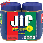 Jif Extra Crunchy Peanut Butter Gluten Free Twin Pack 80-Ounce 💪💪💪