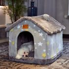 Winter-Proof Foldable Dog House: Warm & Removable Pet Bed Kennel - Cat/Dog Nest