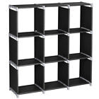 3Tier 9 Compartment Storage Cube Closet Organizer Shelf 9 Cubes Bookcase Storage