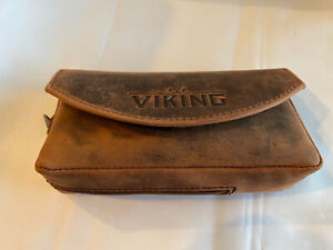 Viking One Pipe Leather Tobacco Pouch - Brown - New