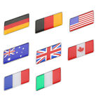2Pcs Italy UK Australia Germany France Canada USA Flag Emblem Badge Car Sticker