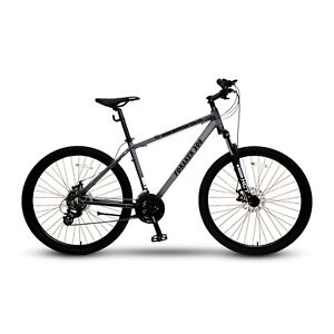 FORAKER 300 Mountain Bike Bicycle, Aluminum Frame 21-Speed Disc Brakes Charcoal