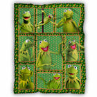 Frog Blanket, Kermit the Frog Fleece, Sherpa Blanket Soft All Seasons