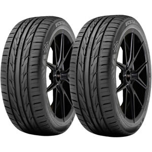 (QTY 2) 205/50R16 Kumho Ecsta PS31 87W SL Black Wall Tires (Fits: 205/50R16)
