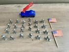 1:72 Lot Of Giant Brand Space Tank And Soldiers Mint
