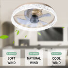 Ceiling Fan with Lights 3 Color Change Dimmable w/RC Modern Indoor Flush Mount