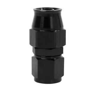 LokoCar 6AN PTFE Hose End Fitting Straight AN6 Black Fits for PTFE Hose Only
