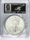 2022 SILVER EAGLE FIRST DAY OF ISSUE LEGENDS OF LIFE PCGS MS70 STEPHEN CURRY