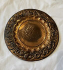 vintage copper wall hanging plate Home decor 11.5”