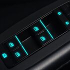 Universal Luminous Blue Car Interior Window Door Switch Sticker Kit Accessories (For: 2013 Honda Civic)
