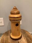 Wooden Bird House Circus Tent Style Lathe Turned Handmade Large Wood