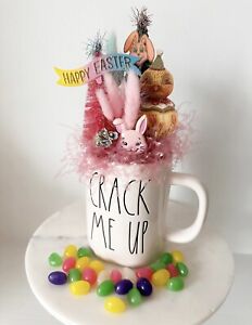 Vintage Style Easter Assemblage, Johanna Parker Chick, Rae Dunn Easter Mug