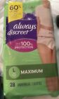 Always Discreet Adult Incontinence Underwear for Women, Large 28 Count