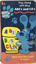 Nick Jr Blue’s Clues ABC’s & 123’s VHS Video Tape BUY 2 GET 1 FREE! Nickelodeon