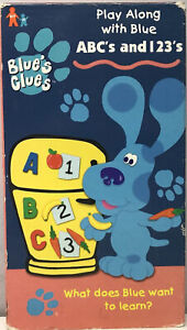 Nick Jr Blue’s Clues ABC’s & 123’s VHS Video Tape BUY 2 GET 1 FREE! Nickelodeon