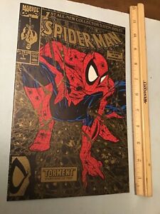 Vintage Spider-Man # 1 Comic Marvel 1990s McFarlane First Print Gold Beautiful