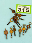 Vintage Numbered pocket watch keys  Fusee Or Lever pocket watch keys  job lot
