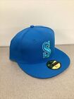Seattle Mariners New Era Buffalo 59FIFTY Blue Hat Cap 7 1/4 New