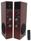 Rockville TM80C Cherry Powered Home Theater Tower Speakers 8